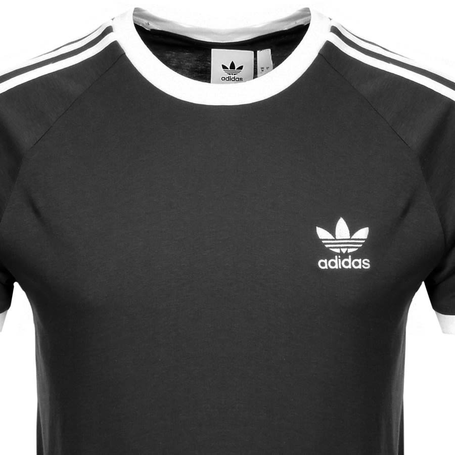 Alternative Image for Productadidas Originals California 3 Stripe T Shirt Black2